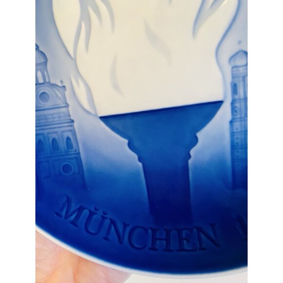 1972 Munich Olympics Memorabilia German Olympiade Munchen Decorative Wall Plate - Picture 4 of 10